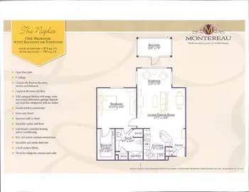 Floorplan of Montereau, Assisted Living, Nursing Home, Independent Living, CCRC, Tulsa, OK 20