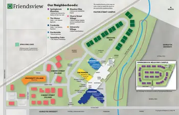 Campus Map of Friendsview, Assisted Living, Nursing Home, Independent Living, CCRC, Newberg, OR 5
