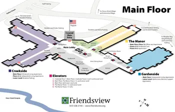 Campus Map of Friendsview, Assisted Living, Nursing Home, Independent Living, CCRC, Newberg, OR 6