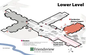 Campus Map of Friendsview, Assisted Living, Nursing Home, Independent Living, CCRC, Newberg, OR 7