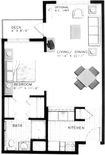 Floorplan of Friendsview, Assisted Living, Nursing Home, Independent Living, CCRC, Newberg, OR 3