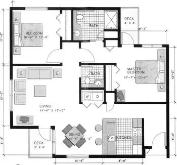 Floorplan of Friendsview, Assisted Living, Nursing Home, Independent Living, CCRC, Newberg, OR 8
