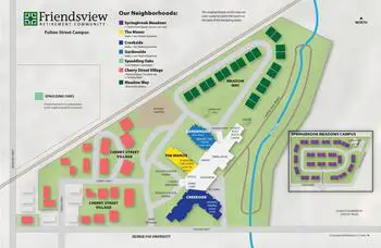 Campus Map of Friendsview, Assisted Living, Nursing Home, Independent Living, CCRC, Newberg, OR 2
