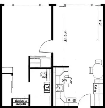 Floorplan of Friendsview, Assisted Living, Nursing Home, Independent Living, CCRC, Newberg, OR 19
