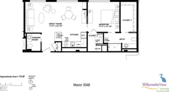 Floorplan of Willamette View, Assisted Living, Nursing Home, Independent Living, CCRC, Portland, OR 6