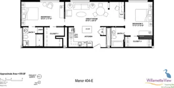 Floorplan of Willamette View, Assisted Living, Nursing Home, Independent Living, CCRC, Portland, OR 7
