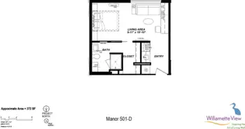 Floorplan of Willamette View, Assisted Living, Nursing Home, Independent Living, CCRC, Portland, OR 8