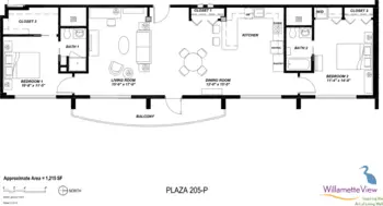 Floorplan of Willamette View, Assisted Living, Nursing Home, Independent Living, CCRC, Portland, OR 11