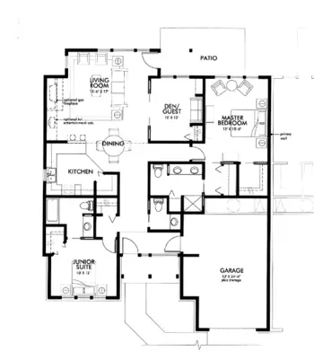 Floorplan of Willamette View, Assisted Living, Nursing Home, Independent Living, CCRC, Portland, OR 13