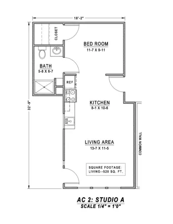 Floorplan of Mennonite Village, Assisted Living, Nursing Home, Independent Living, CCRC, Albany, OR 5