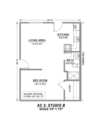 Floorplan of Mennonite Village, Assisted Living, Nursing Home, Independent Living, CCRC, Albany, OR 6
