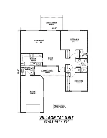 Floorplan of Mennonite Village, Assisted Living, Nursing Home, Independent Living, CCRC, Albany, OR 14