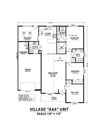 Floorplan of Mennonite Village, Assisted Living, Nursing Home, Independent Living, CCRC, Albany, OR 16