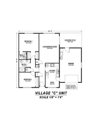 Floorplan of Mennonite Village, Assisted Living, Nursing Home, Independent Living, CCRC, Albany, OR 18