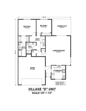 Floorplan of Mennonite Village, Assisted Living, Nursing Home, Independent Living, CCRC, Albany, OR 20