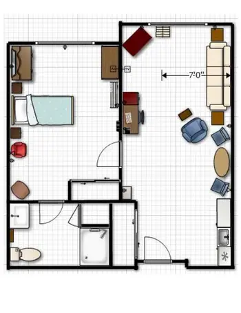 Floorplan of Mennonite Village, Assisted Living, Nursing Home, Independent Living, CCRC, Albany, OR 10