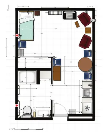 Floorplan of Mennonite Village, Assisted Living, Nursing Home, Independent Living, CCRC, Albany, OR 12