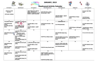 Activity Calendar of Meadowood, Assisted Living, Nursing Home, Independent Living, CCRC, Worcester, PA 6