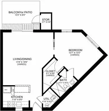 Floorplan of Pennswood Village, Assisted Living, Nursing Home, Independent Living, CCRC, Newtown, PA 16