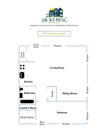 Floorplan of Pickering Manor, Assisted Living, Nursing Home, Independent Living, CCRC, Newtown, PA 4