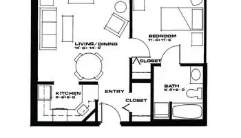 Floorplan of Sarah Reed, Assisted Living, Nursing Home, Independent Living, CCRC, Erie, PA 2