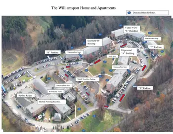 Campus Map of The Williamsport Home, Assisted Living, Nursing Home, Independent Living, CCRC, Williamsport, PA 4