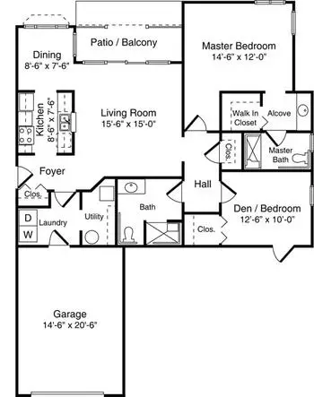 Floorplan of Wesbury Retirement Community, Assisted Living, Nursing Home, Independent Living, CCRC, Meadville, PA 14