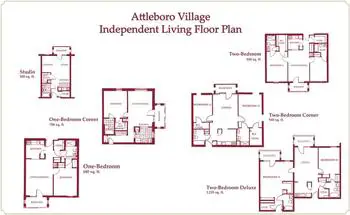 Floorplan of Attleboro Community, Assisted Living, Nursing Home, Independent Living, CCRC, Langhorne, PA 2