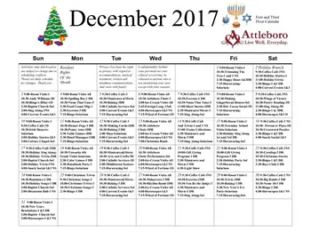 Activity Calendar of Attleboro Community, Assisted Living, Nursing Home, Independent Living, CCRC, Langhorne, PA 7