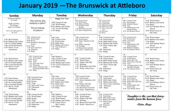 Activity Calendar of Attleboro Community, Assisted Living, Nursing Home, Independent Living, CCRC, Langhorne, PA 8