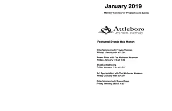 Activity Calendar of Attleboro Community, Assisted Living, Nursing Home, Independent Living, CCRC, Langhorne, PA 9