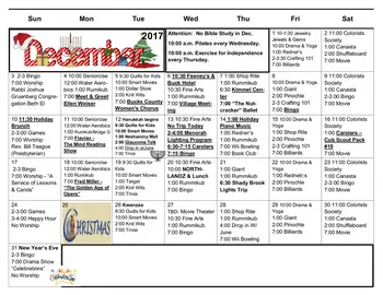Activity Calendar of Attleboro Community, Assisted Living, Nursing Home, Independent Living, CCRC, Langhorne, PA 11