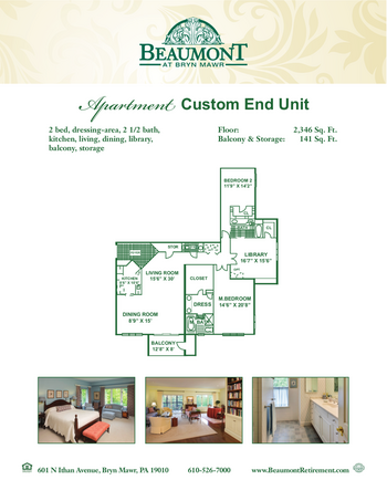 Floorplan of Beaumont Retirement, Assisted Living, Nursing Home, Independent Living, CCRC, Bryn Mawr, PA 3