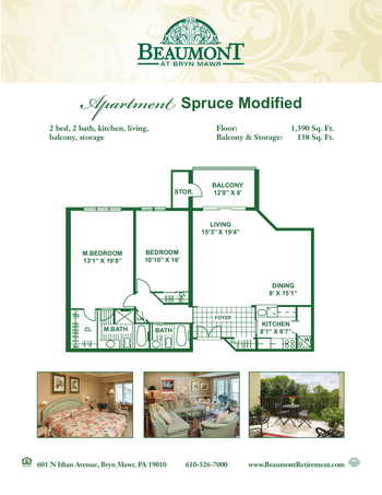Floorplan of Beaumont Retirement, Assisted Living, Nursing Home, Independent Living, CCRC, Bryn Mawr, PA 10