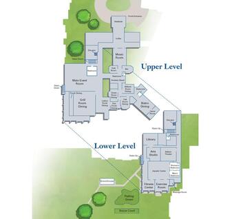 Campus Map of Beaumont Retirement, Assisted Living, Nursing Home, Independent Living, CCRC, Bryn Mawr, PA 2