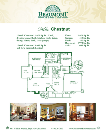 Floorplan of Beaumont Retirement, Assisted Living, Nursing Home, Independent Living, CCRC, Bryn Mawr, PA 12