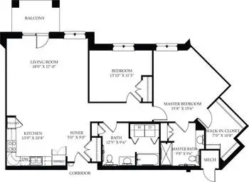 Floorplan of Cross Keys Village, Assisted Living, Nursing Home, Independent Living, CCRC, New Oxford, PA 5