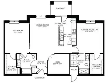 Floorplan of Cross Keys Village, Assisted Living, Nursing Home, Independent Living, CCRC, New Oxford, PA 7