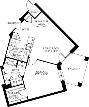 Floorplan of Cross Keys Village, Assisted Living, Nursing Home, Independent Living, CCRC, New Oxford, PA 11