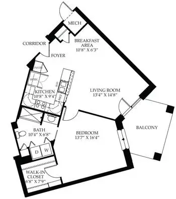 Floorplan of Cross Keys Village, Assisted Living, Nursing Home, Independent Living, CCRC, New Oxford, PA 12