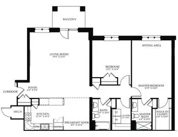 Floorplan of Cross Keys Village, Assisted Living, Nursing Home, Independent Living, CCRC, New Oxford, PA 13
