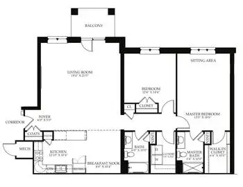 Floorplan of Cross Keys Village, Assisted Living, Nursing Home, Independent Living, CCRC, New Oxford, PA 14