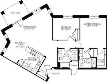 Floorplan of Cross Keys Village, Assisted Living, Nursing Home, Independent Living, CCRC, New Oxford, PA 15