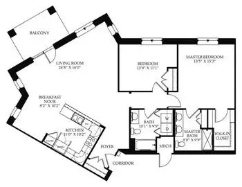 Floorplan of Cross Keys Village, Assisted Living, Nursing Home, Independent Living, CCRC, New Oxford, PA 16