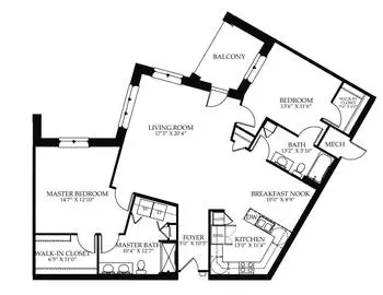 Floorplan of Cross Keys Village, Assisted Living, Nursing Home, Independent Living, CCRC, New Oxford, PA 17