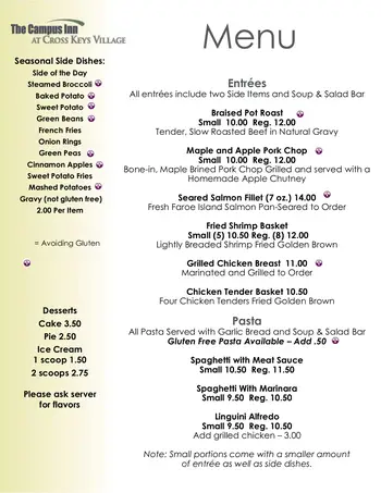 Dining menu of Cross Keys Village, Assisted Living, Nursing Home, Independent Living, CCRC, New Oxford, PA 2