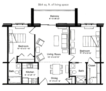 Floorplan of Homestead Village, Assisted Living, Nursing Home, Independent Living, CCRC, Lancaster, PA 4