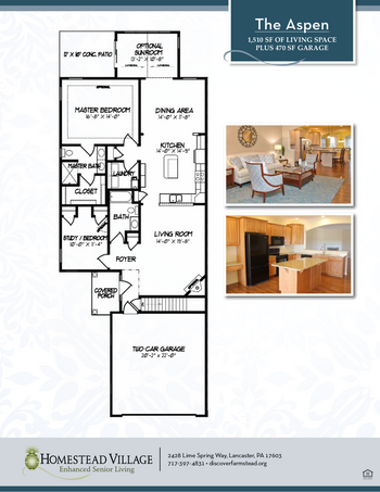 Floorplan of Homestead Village, Assisted Living, Nursing Home, Independent Living, CCRC, Lancaster, PA 10