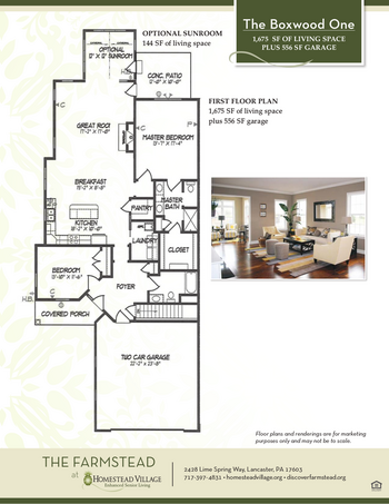 Floorplan of Homestead Village, Assisted Living, Nursing Home, Independent Living, CCRC, Lancaster, PA 16