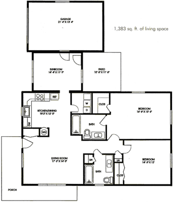 Floorplan of Homestead Village, Assisted Living, Nursing Home, Independent Living, CCRC, Lancaster, PA 17